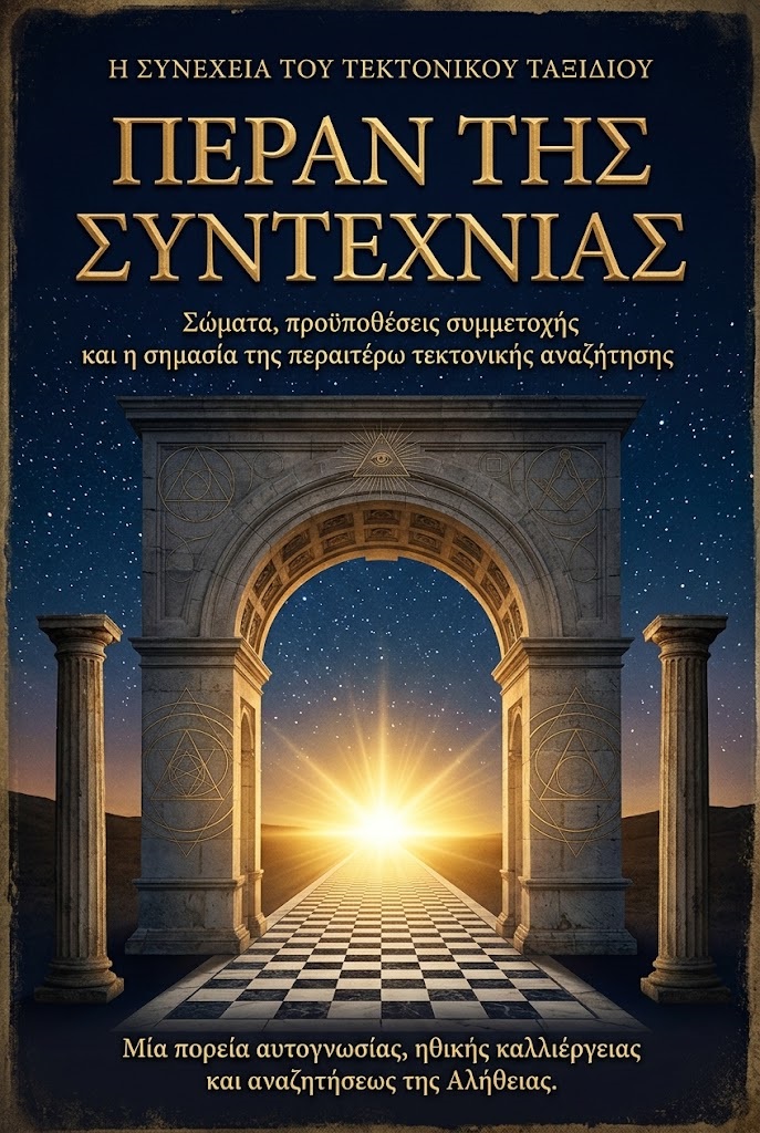 Εξώφυλλο: Πέραν Της Συντεχνίας — Η Συνέχεια Του Τεκτονικού Ταξιδιού